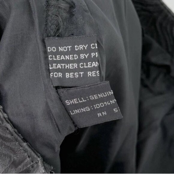 Vtg I.O.U. Leather Black Suede‎ Mini Skirt Size 9 Western Boho - Picture 12 of 12